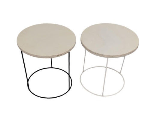 mesilla redonda madera 3 patas - Welderfire